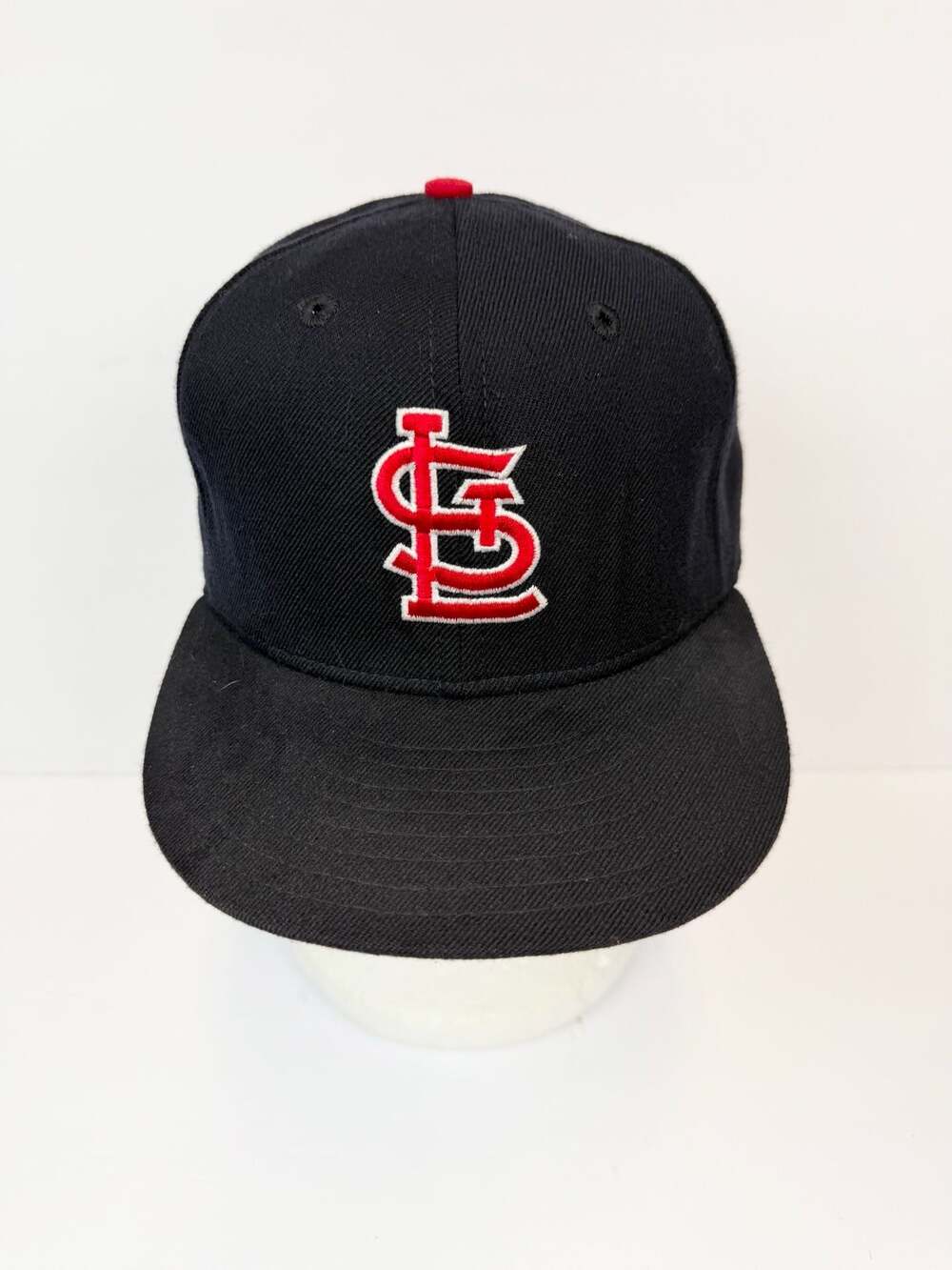 Vintage New Era St. Louis Cardinals  5950 Pro Model Wool Fitted Hat Size 7 1/4